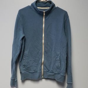 Frank & Oak Sportswear Markers Blue Sweater